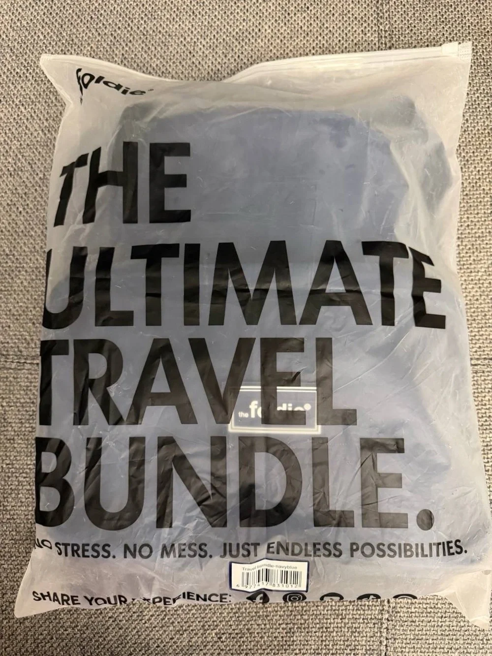 Navy Men's Travel Tote Bag